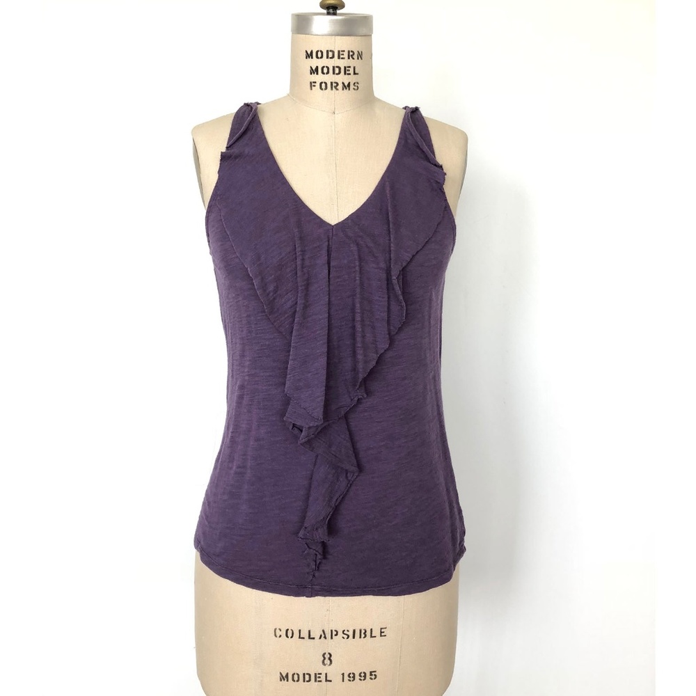 MICHAEL KORS - Ruffle Front Knit Top
